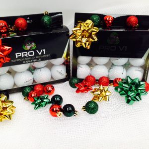 Christmas wrapped 24 Titleist Pro V1 golf balls