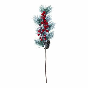 Decorative Christmas branch 52 cm New Year Decoration Pine Home Sense(5312355(2)